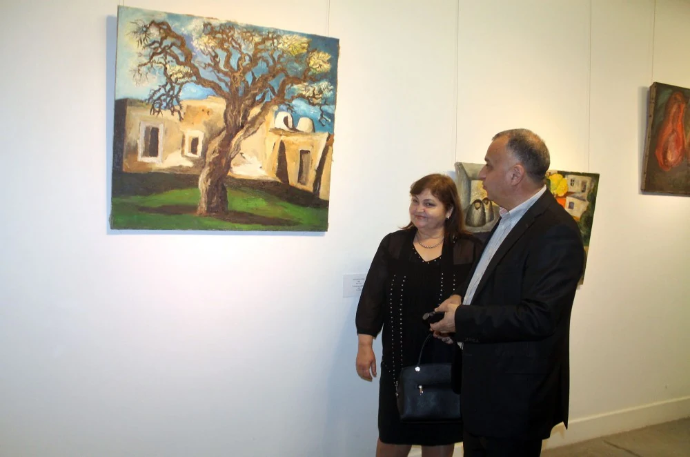 Farhad Khalilov's exhibition at the Dimitri Shevardnadze National Gallery, Tbilisi, 2016.