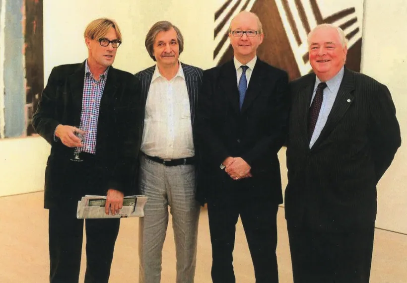 At his London exhibition with Sotheby’s European president