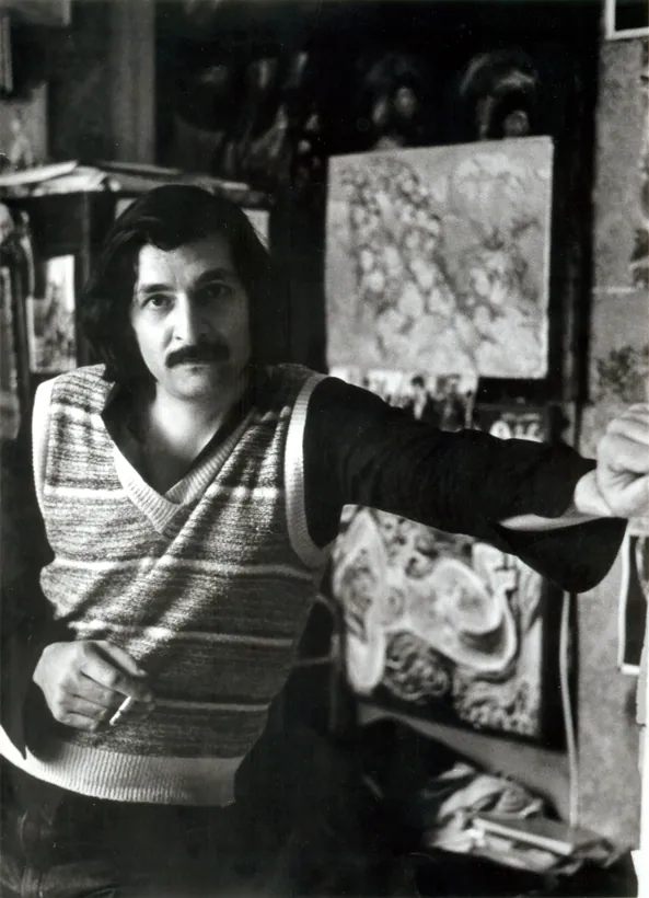 In a studio in Moscow