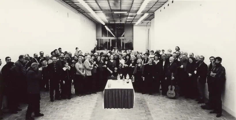 At a solo exhibition in Moscow