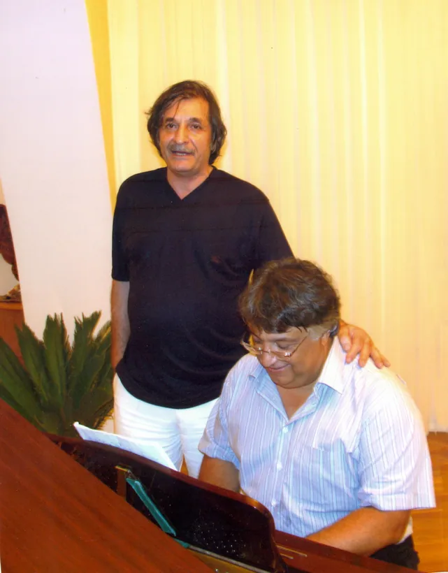 With Farhad Badalbeyli at the piano