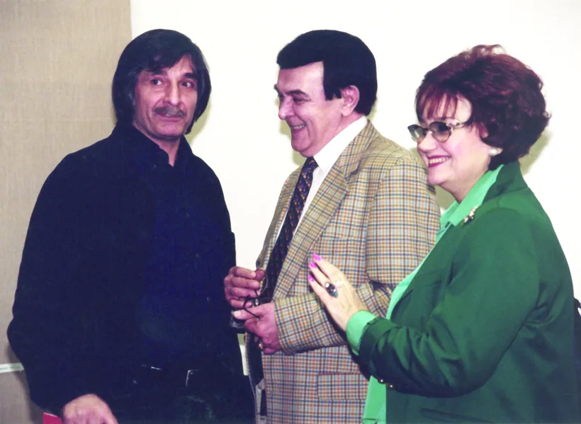 With Muslim Magomayev at his exhibition in Moscow