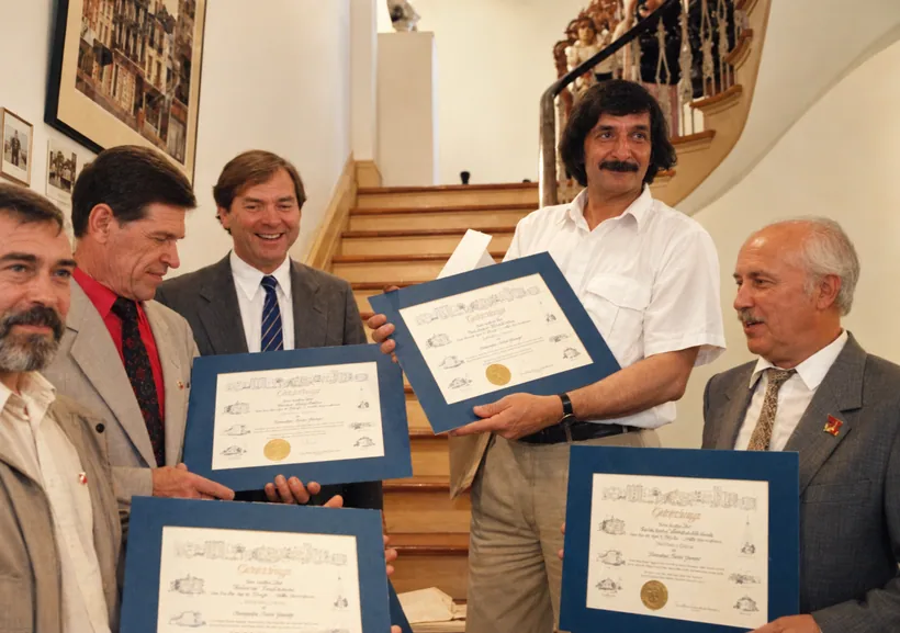 At a ceremony in the United States