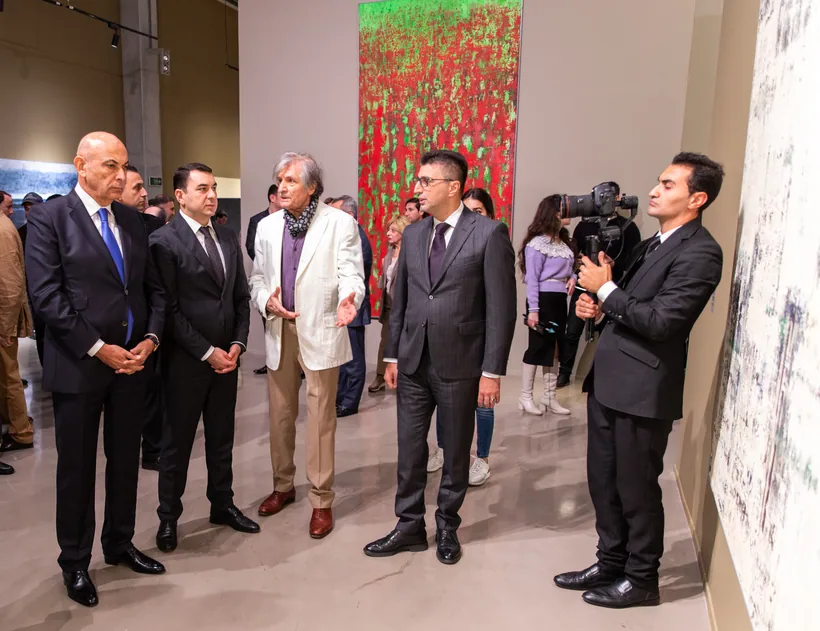 At a YARAT exhibition, 2024
