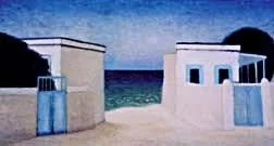 Farhad Khalilov, “In Govadil” (village in Baku), 130 × 65 cm, oil on canvas, 1995.